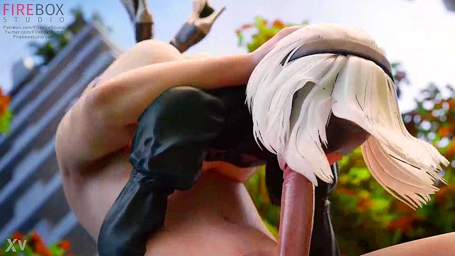 2B from Nier Engages in Steamy Outdoor 3D Hentai 69 Session