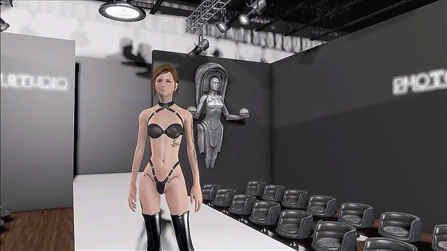 Sexy Brunette in Latex Dominates Fallout 4 Fashion With Anime Sex Appeal