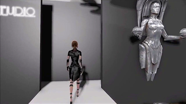 Sexy Brunette in Latex Dominates Fallout 4 Fashion With Anime Sex Appeal