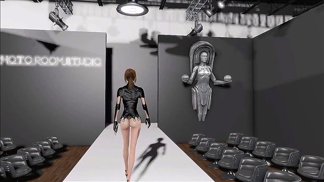 Sexy Brunette in Latex Dominates Fallout 4 Fashion With Anime Sex Appeal