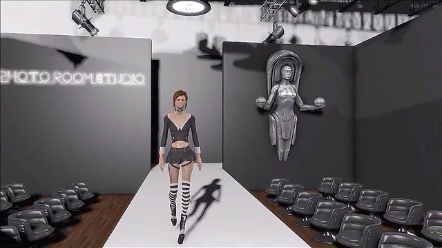 Sexy Brunette in Latex Dominates Fallout 4 Fashion With Anime Sex Appeal