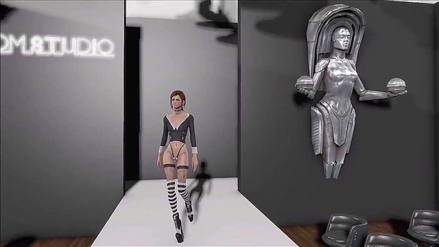 Sexy Brunette in Latex Dominates Fallout 4 Fashion With Anime Sex Appeal