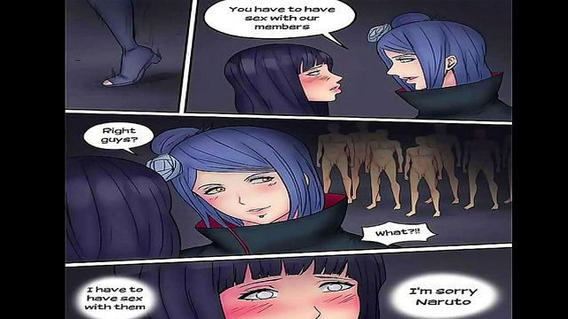 Hinata Controlled by Akatsuki for Mind-Bending Gangbang Sex & Blowjob Feast