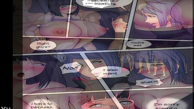 Hinata Controlled by Akatsuki for Mind-Bending Gangbang Sex & Blowjob Feast