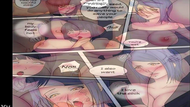 Hinata Controlled by Akatsuki for Mind-Bending Gangbang Sex & Blowjob Feast