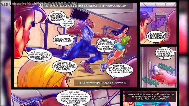 Elisa Sanches Seduces Her Personal Trainer At The Gym In Sexy Cartoon Porno
