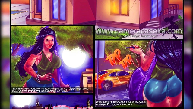 Elisa Sanches Seduces Her Personal Trainer At The Gym In Sexy Cartoon Porno