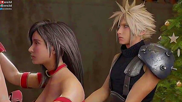 Tifa & Cloud's Xmas Hentai Adventure – Hardcore Sex & Doggy Style Fun