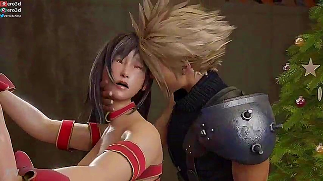 Tifa & Cloud's Xmas Hentai Adventure – Hardcore Sex & Doggy Style Fun
