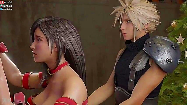 Tifa & Cloud's Xmas Hentai Adventure – Hardcore Sex & Doggy Style Fun