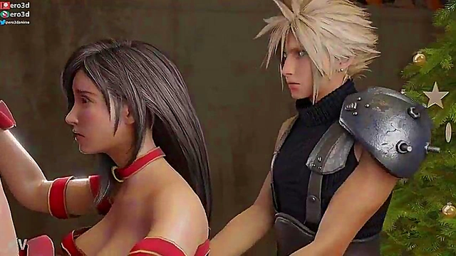 Tifa & Cloud's Xmas Hentai Adventure – Hardcore Sex & Doggy Style Fun