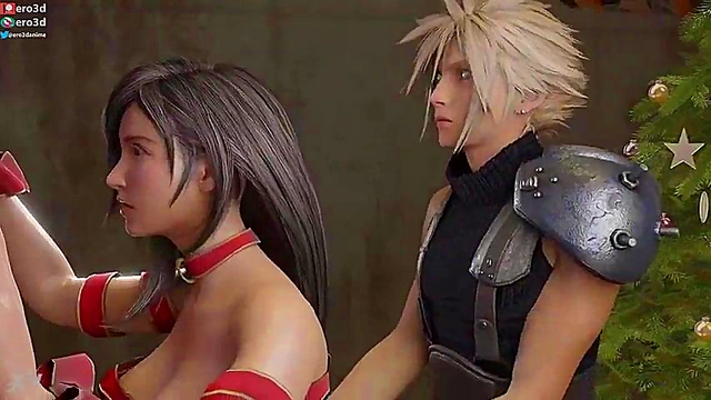 Tifa & Cloud's Xmas Hentai Adventure – Hardcore Sex & Doggy Style Fun