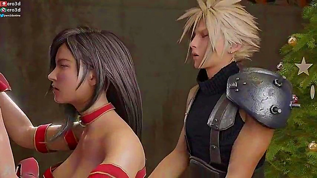 Tifa & Cloud's Xmas Hentai Adventure – Hardcore Sex & Doggy Style Fun