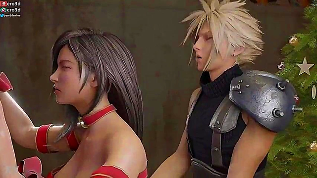 Tifa & Cloud's Xmas Hentai Adventure – Hardcore Sex & Doggy Style Fun