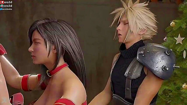Tifa & Cloud's Xmas Hentai Adventure – Hardcore Sex & Doggy Style Fun