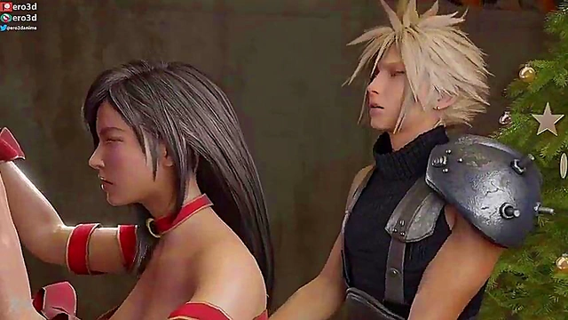 Tifa & Cloud's Xmas Hentai Adventure – Hardcore Sex & Doggy Style Fun