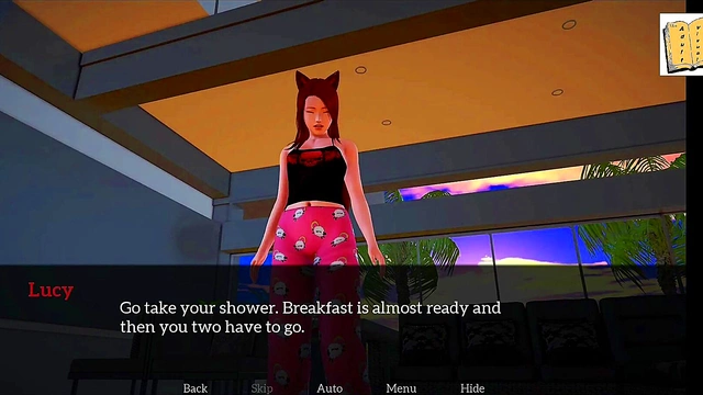 Redhead Teen With Big Tits And Ass Seduces Stepdad In Erotic Visual Novel Sex Game Walkthrough