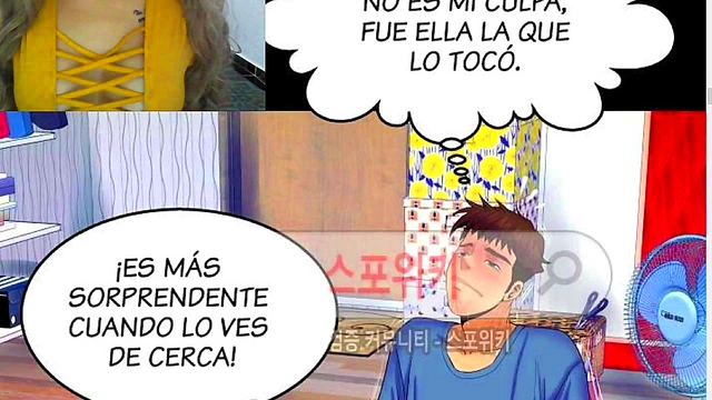 Step Aunt Seduction – Busty Anime Tia Reads Erotic Comic for Your Pleasure