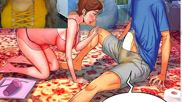 Step Aunt Seduction – Busty Anime Tia Reads Erotic Comic for Your Pleasure