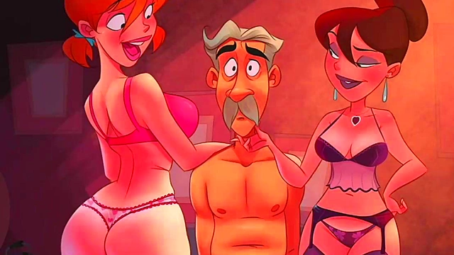 Horny Hentai Chick Reveals Tufted Panties for Erotic Cartoon Action