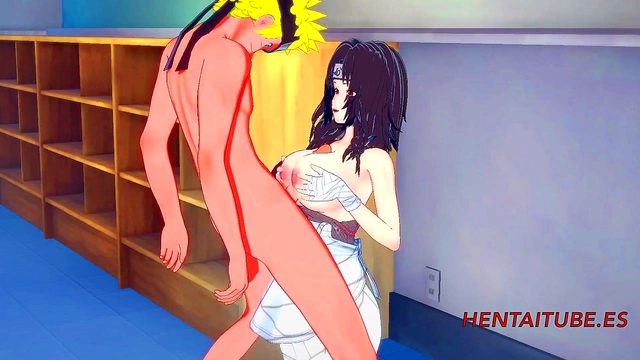 Kurenai Gets Dick From Naruto in 3D Anime Boobjob & Pussy Creampie