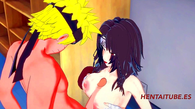 Kurenai Gets Dick From Naruto in 3D Anime Boobjob & Pussy Creampie