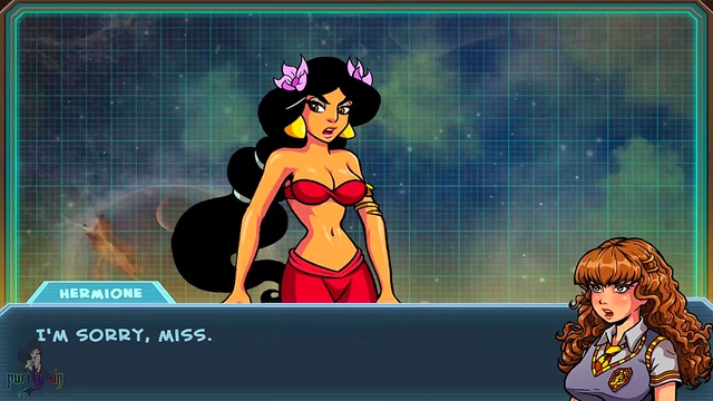 Redhead Slut Jasmine Trains Hermione for CamShow Genie Action