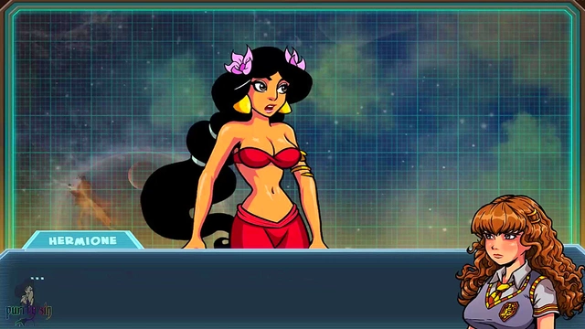 Redhead Slut Jasmine Trains Hermione for CamShow Genie Action