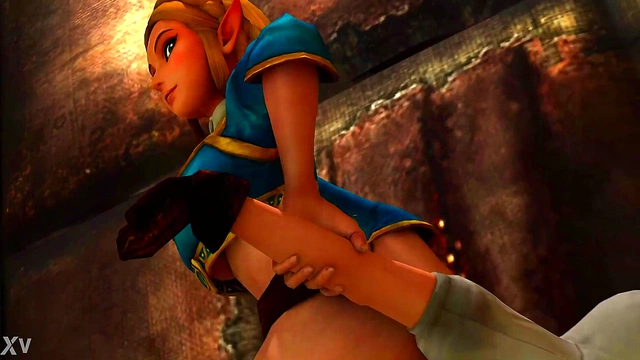 Zelda Smothers Linkle With Her Big Ass in Steamy 3D Anime Facesitting Scene