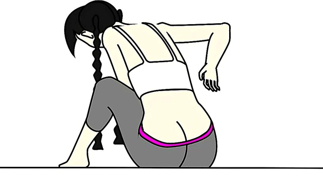 Horny Anime Chick possessed by Gross Worm Creature in Yoga Pants Volo Introsus Scene