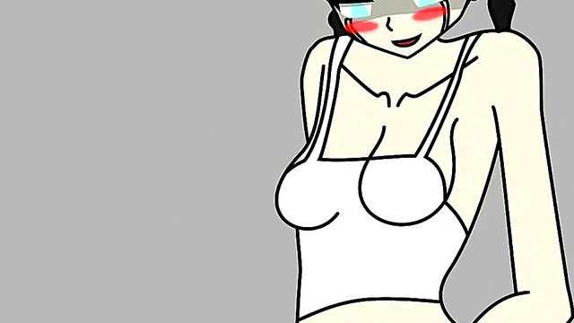 Horny Anime Chick possessed by Gross Worm Creature in Yoga Pants Volo Introsus Scene