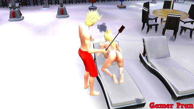 Naruto Fucks Ino & Haku in Hardcore Threesome With Anal Sex & Cuckold Action