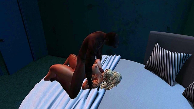 Blonde MILF Sluts It Up With Big Black Cock In Anime Anal Orgy