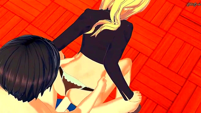 SCP 105 Fingers Pussy Then Rides Dick for Creamy Orgasm in Chair