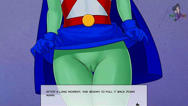 Miss Martian Rides Alien Dick in DC Comics Furry Cosplay Orgy