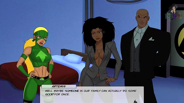 Miss Martian Rides Alien Dick in DC Comics Furry Cosplay Orgy