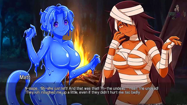 Brunette Slime Girl Dominates in BDSM Anime Adventure - Quest Failed Ch.1