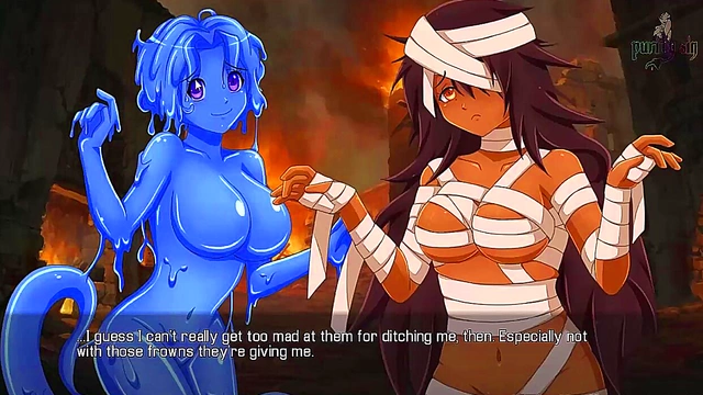Brunette Slime Girl Dominates in BDSM Anime Adventure - Quest Failed Ch.1