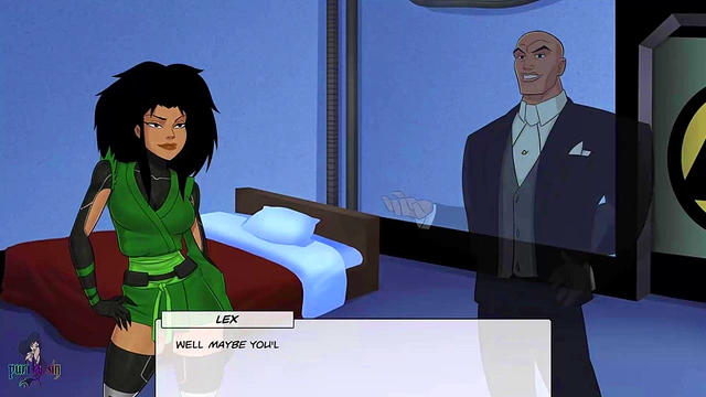 Blonde Stargirl Trains with Redhead Princess for Justice League Heroics