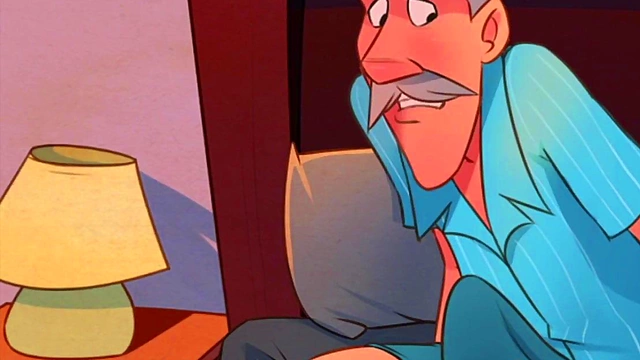 Horny Couple Spends Night in Bed With Cartoony Bunda Action & Car Sex Fun