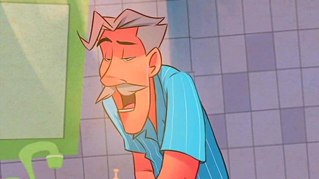 Horny Couple Spends Night in Bed With Cartoony Bunda Action & Car Sex Fun