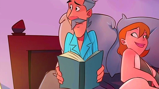 Horny Couple Spends Night in Bed With Cartoony Bunda Action & Car Sex Fun