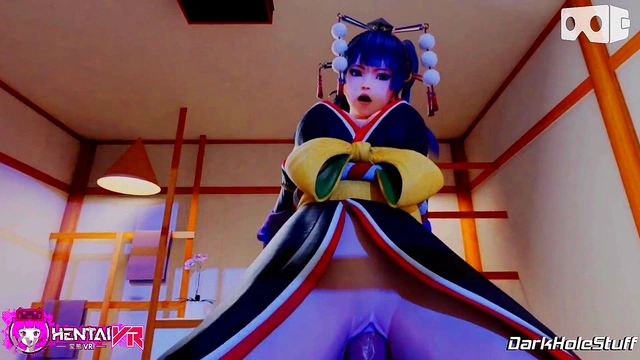 Nyotengu's Japanese Outfit Massage Ends With HotCowgirl Riding Action