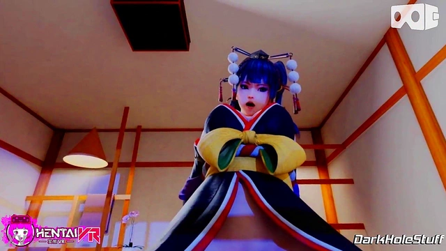 Nyotengu's Japanese Outfit Massage Ends With HotCowgirl Riding Action