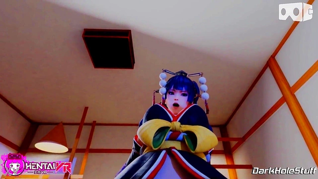 Nyotengu's Japanese Outfit Massage Ends With HotCowgirl Riding Action