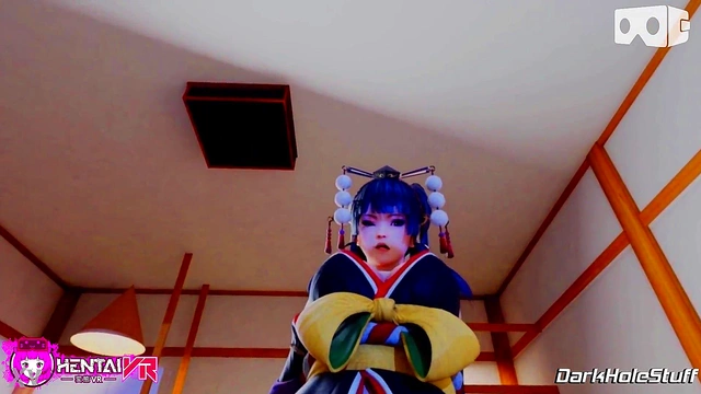 Nyotengu's Japanese Outfit Massage Ends With HotCowgirl Riding Action