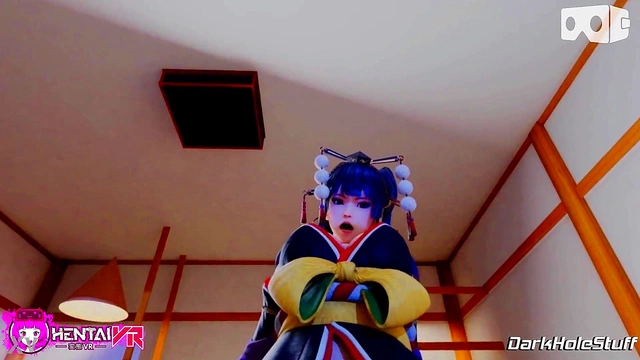 Nyotengu's Japanese Outfit Massage Ends With HotCowgirl Riding Action