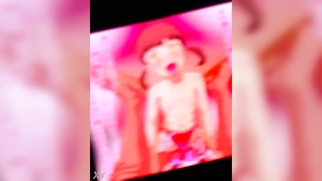 Cute Nanako Masturbates to Big Dick in Sexy Hentai Cum Tribute