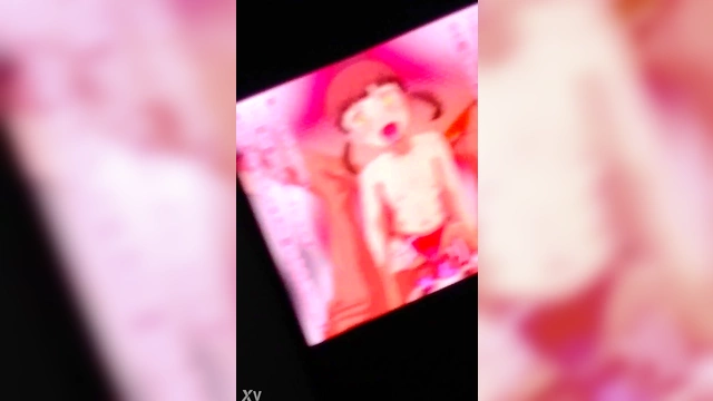 Cute Nanako Masturbates to Big Dick in Sexy Hentai Cum Tribute