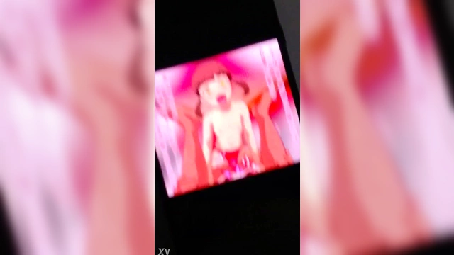 Cute Nanako Masturbates to Big Dick in Sexy Hentai Cum Tribute